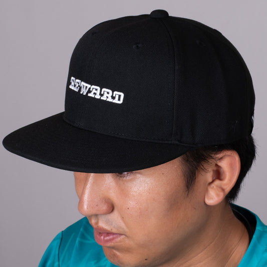 NWCC1 -REWARD ツバストレートキャップ ブラック NEWARD/ニューワード (REWARD)